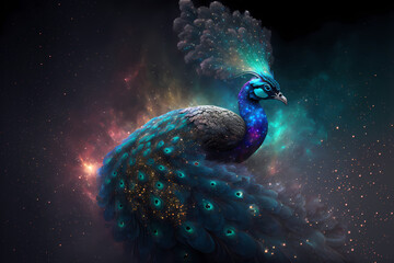 Spirit animal - Peacock, Generative AI