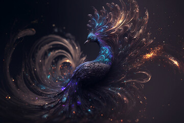 Spirit animal - Peacock, Generative AI