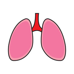 lungs icon logo vector design template