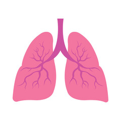 lungs icon logo vector design template
