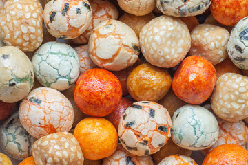 Japanese-style crunchy colorful mixed peanut crackers snack