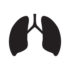 lungs icon logo vector design template