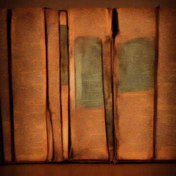 old books on the table