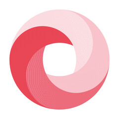  abstract motion bagel logo design element