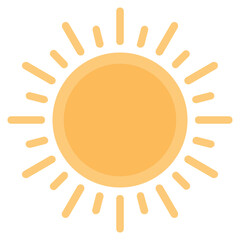 sun boho flat icon