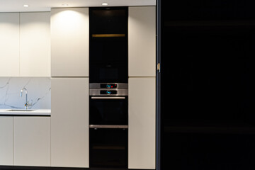 modern kitchen interior with kitchen