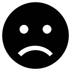 unhappy vector, icon, symbol, logo, clipart, isolated. vector illustration. vector illustration isolated on white background.