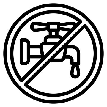 Turn Off Water Icon