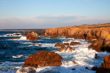 Landscape of the rocky coast of Sines - Portugal