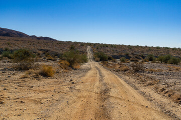 Desert Dirt Road in Southern California