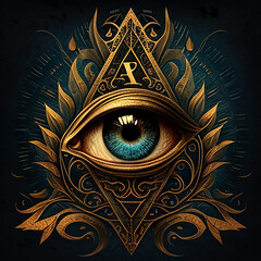  Fantasy eyes. 3d illustrations. Realistic