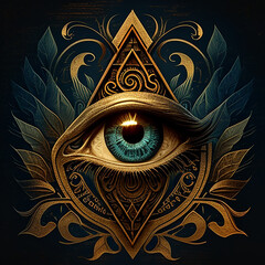  Fantasy eyes. 3d illustrations. Realistic