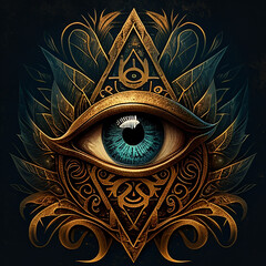  Fantasy eyes. 3d illustrations. Realistic