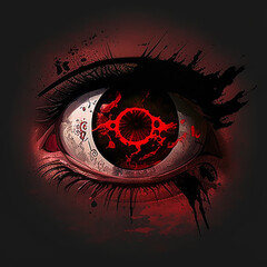  Fantasy eyes. 3d illustrations. Realistic