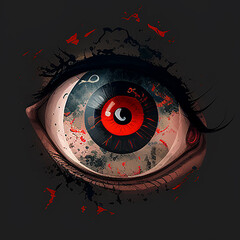  Fantasy eyes. 3d illustrations. Realistic