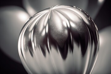  a bunch of balloons that are in the air with a blurry effect to them and a black and white photo of the balloons in the background.  generative ai