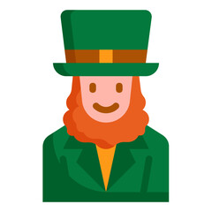 leprechaun flat icon