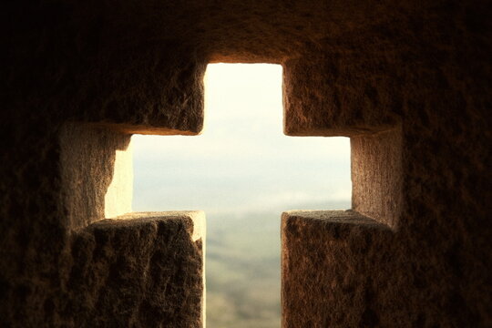 Cross on the wall