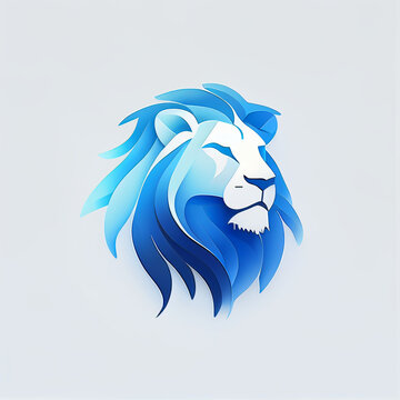 lion face logo mascot
