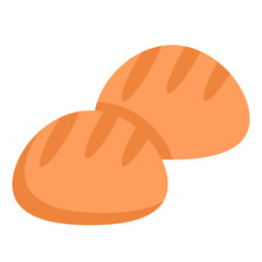 bread easter flat icon