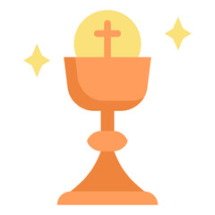 holy eucharist flat icon