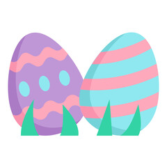 easter egg flat icon