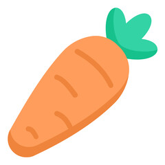 carrot fruit flat icon