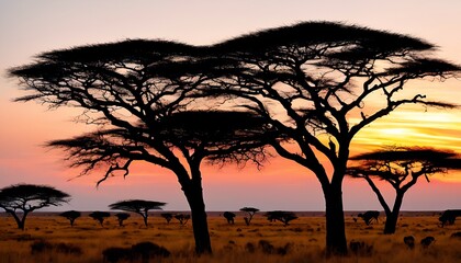 Fototapeta na wymiar Spectacular Serengeti Sunset