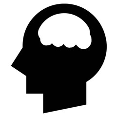 human brain vector, icon, symbol, logo, clipart, isolated. vector illustration. vector illustration isolated on white background.