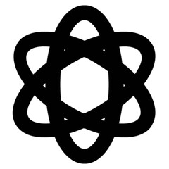atom shape vector, icon, symbol, logo, clipart, isolated. vector illustration. vector illustration isolated on white background.
