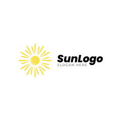 Sun Logo icon Design Template.