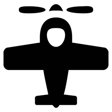 propeller plane vector, icon, symbol, logo, clipart, isolated. vector illustration. vector illustration isolated on white background.