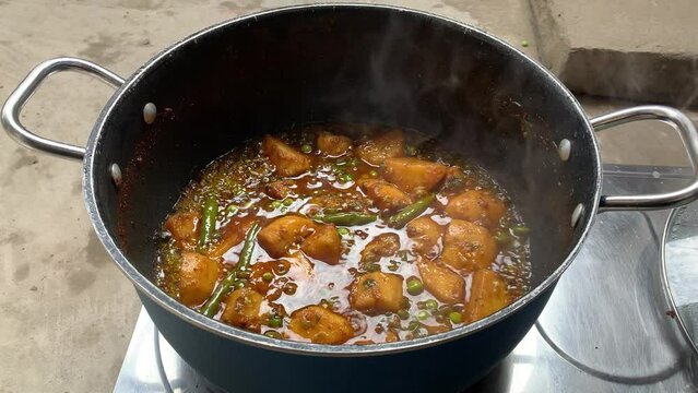 recipe making - aloo mutter recipe Pakistani dish