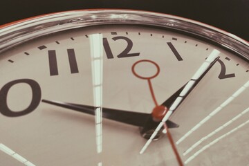clock on wall