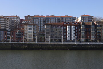 View of the river of Bilbao