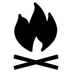camp fire vector, icon, symbol, logo, clipart, isolated. vector illustration. vector illustration isolated on white background.