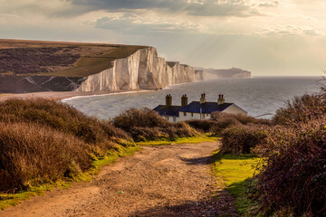 The Seven Sisters are a series of chalk sea cliffs on the English Channel coast, and are a stretch...