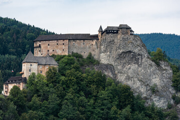 Fototapeta na wymiar View of Castle Orawsky in Slovakia