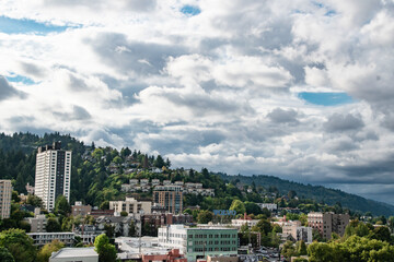 Downtown Portland, OR NW City Skyline