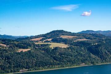 Washington Side of the Columbia River Gorge in Oregon