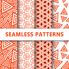 Collection draw simple abstract patterns for your fabric and textile