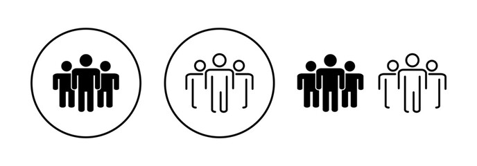 People icon vector for web and mobile app. person sign and symbol. User Icon vector