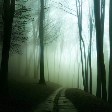 fog in the forest