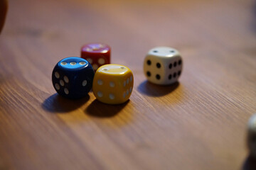 dice on the table