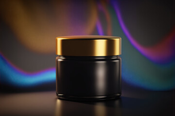 Cosmetic Cream Jar Mockup. Blank luxury body care beauty product packaging template for promotion and advertising