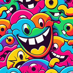 Obraz premium trippy psychedelicaest, Generative AI