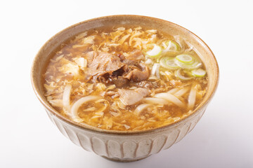 肉玉子あんかけうどん