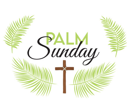 Palm Sunday, Holy day,week vector illustration