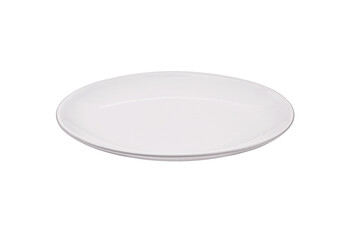 white plate isolated on transparent png