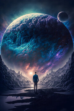 A Quantum Parallel Universe, High Resolution Illustration, Ai Generative
